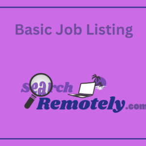 Search Remotely Basic Job Listing