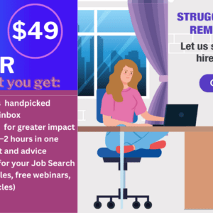 Basic Job Seeker Support $49