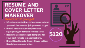 Resume and cover letter makeover $120
