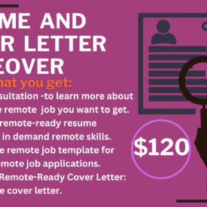 Resume And Cover Letter Makeover $120