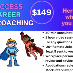 Success Life Career Coach Support $149