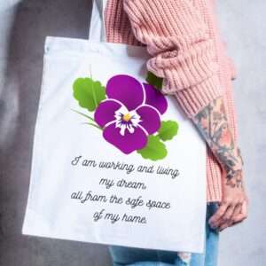 Search Remotely Remote Tote Bag Flower Home